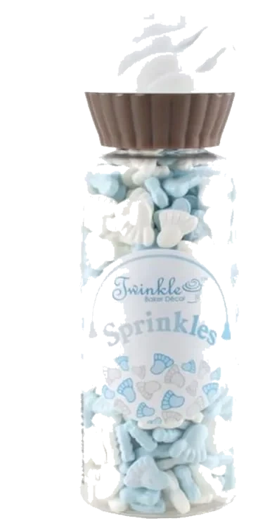 Kakestrø Babyføtter Blå 75g Twinkle