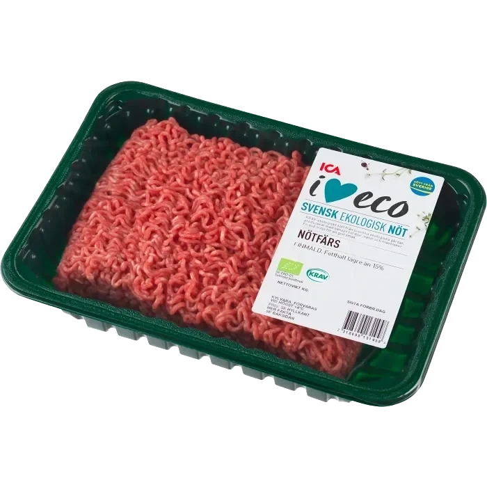 Nötfärs 800g KRAV ICA I love eco