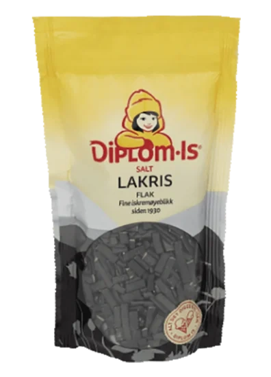 Salte Lakrisflak 100g Diplom-Is