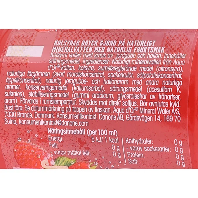 Kolsyrat Vatten Jordgubb & Hallon 15-pack