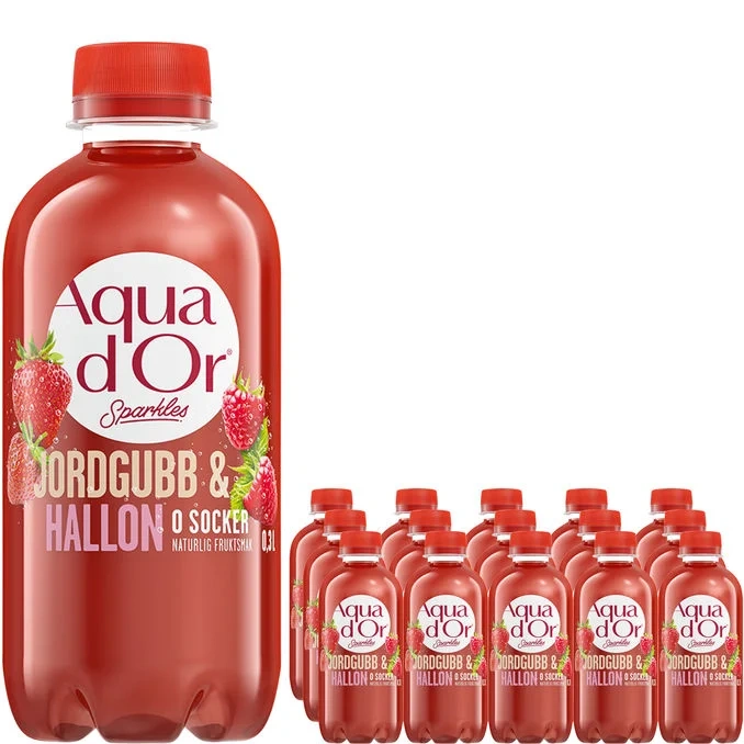 Kolsyrat Vatten Jordgubb & Hallon 15-pack
