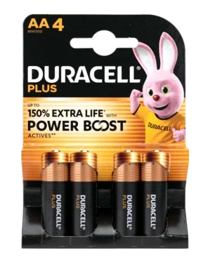 Duracell Plus Boost Aa Alkalisk Batteri Svanen 4pk