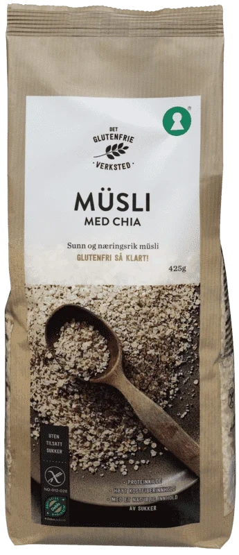 Müsli Chia 425g Detglutenfrieverksted