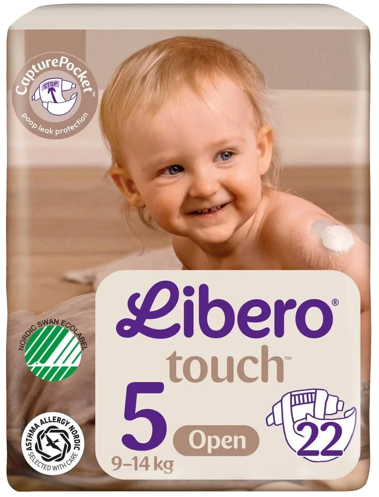 Touch åpen bleie