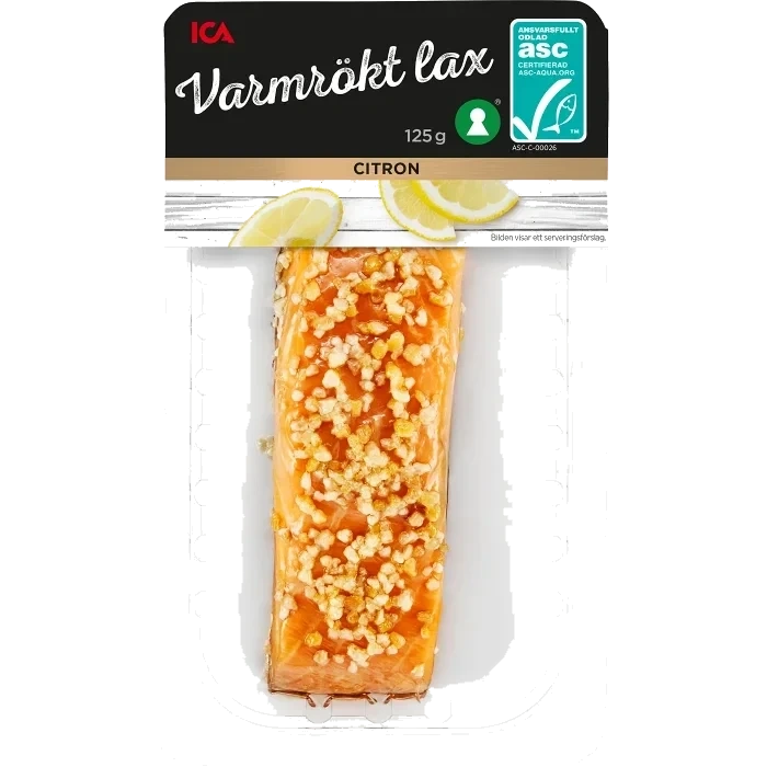 Lax Färsk Varmrökt Citron 125g Miljömärkt ICA