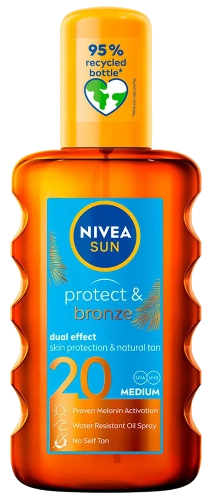 Sun protect & bronze oil spray