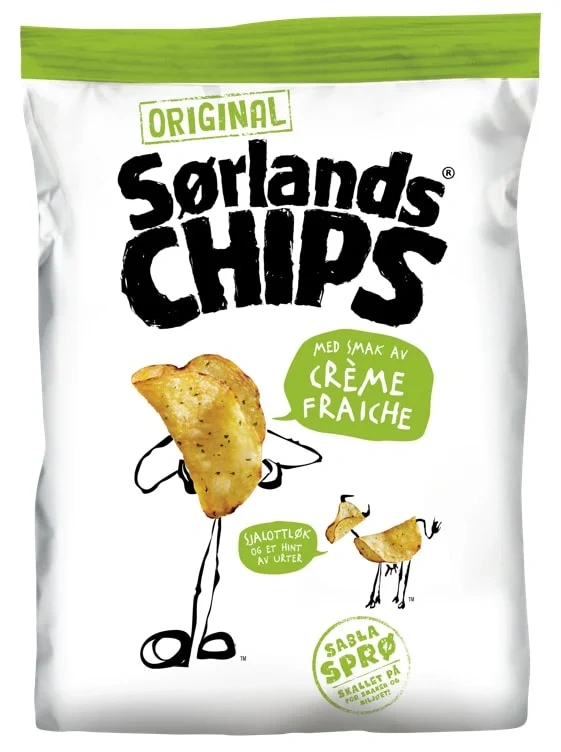 Sørlandschips Creme Fraiche 100g