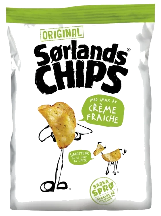 Sørlandschips Creme Fraiche 100g