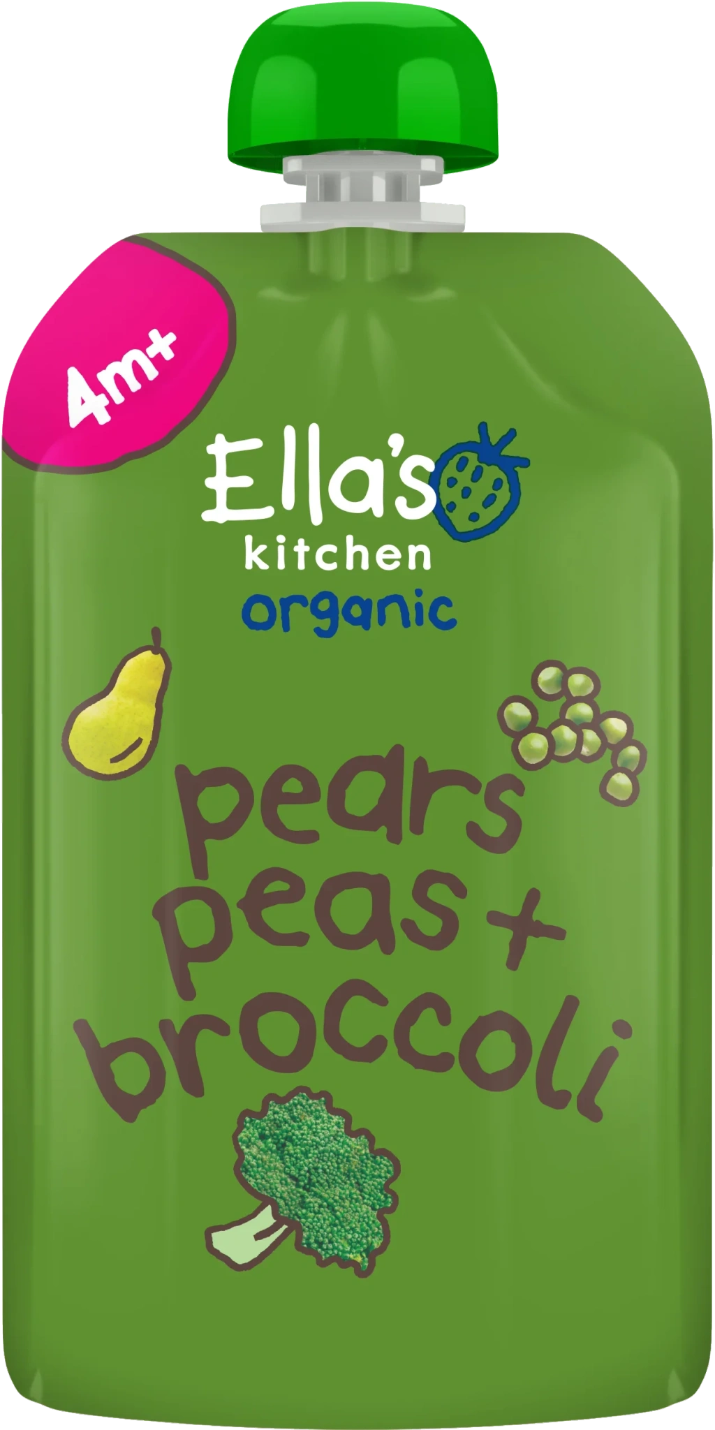 Klämmis Puré Broccoli, päron & ärtor Eko