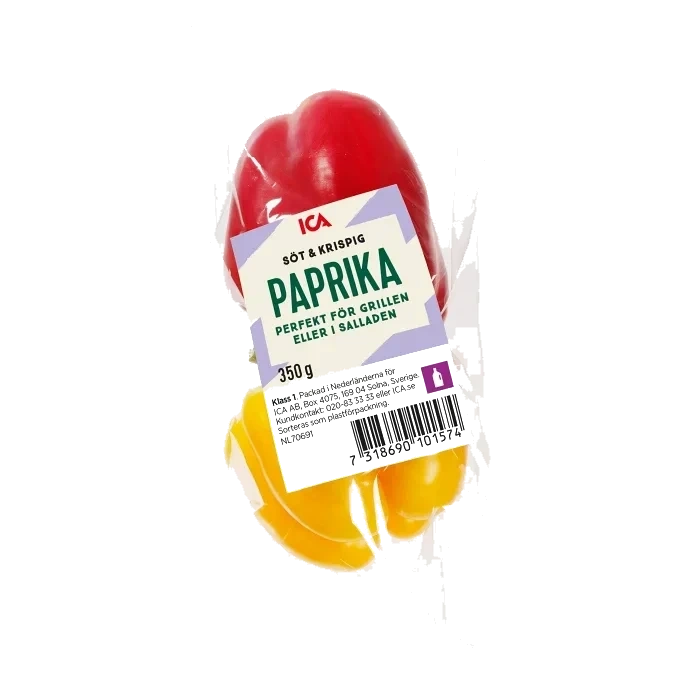 Grillpaprika 350g Klass 1 ICA