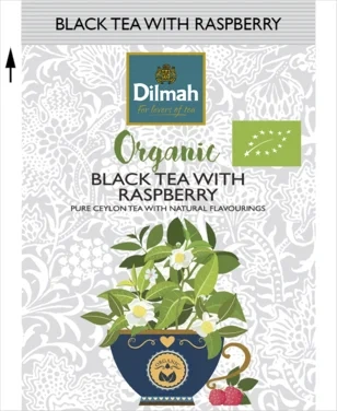 Black Tea With Raspberry, Økologisk & Etisk, 20 Stk, Dilmah