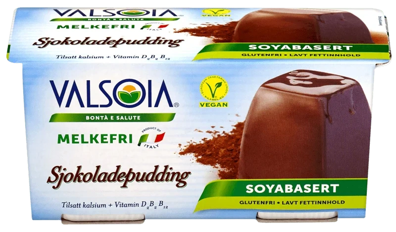 Valsoia Sjokoladepudding 2pk 230g