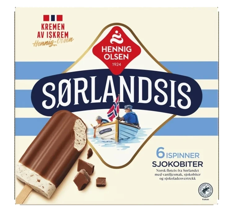Sørlandsis Sjokobiter 6 stk