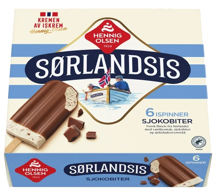 Sørlandsis Sjokobiter 6 stk