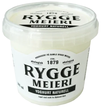 Rygge Meieri Yoghurt Naturell Øko 365ml