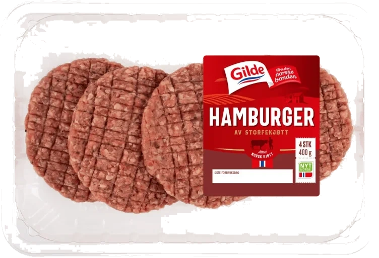 Gilde Hamburger Storfe 4pk 400g Enh