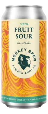 Monkey Brew Fruit Is The New Hops - Fruit Sour 4.5%% Alc 440ml
