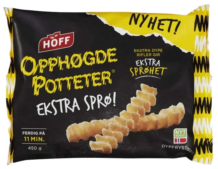 Opphøgde Potteter Ekstra Sprø 450g Hoff