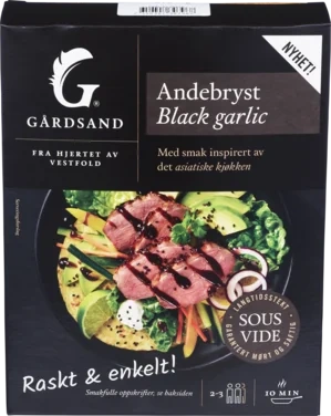 Andebryst Sousvide Black Garlic Ca380g Gårdsand