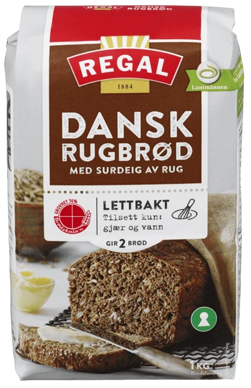 Dansk Rugbrød 1kg Regal