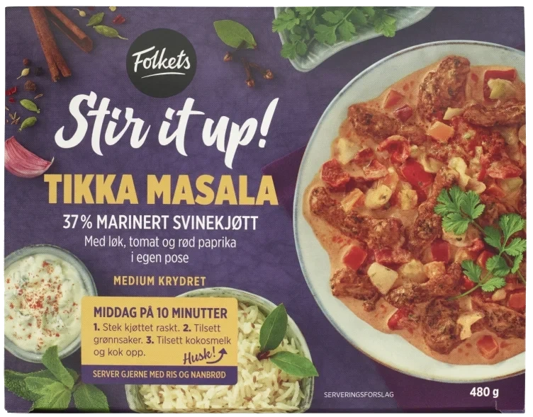 Stir It Up Svin Tikka Masala 480g Folkets