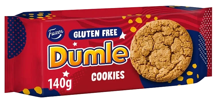 Fazer Dumle Glutenfri Cookies 140g
