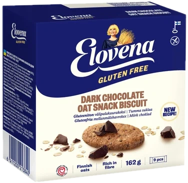 Elovena Havrekjeks m/Sjok.biter Glutenfri