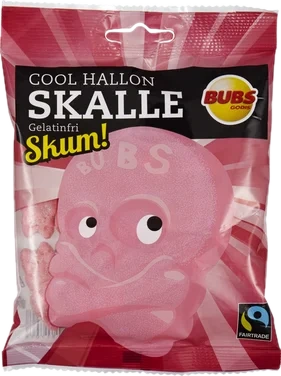 Bubs Cool Hallon Skalle Skum 175g
