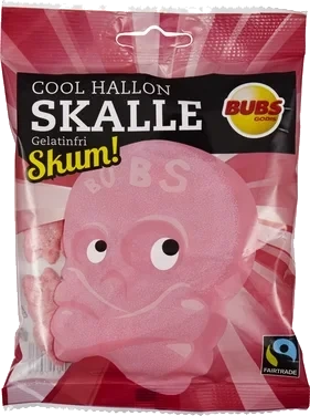 Bubs Cool Hallon Skalle Skum 175g