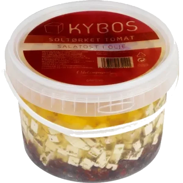 Kybos Soltørket Tomat Salatost I Olje 2,5 Kg