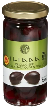 Oliven Sort Økologisk 230g Iliada