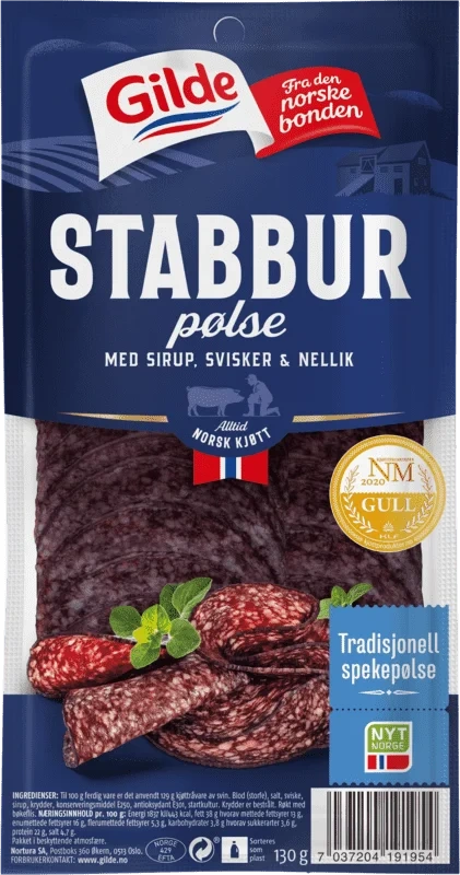 Stabbur Skivet 130g Enh