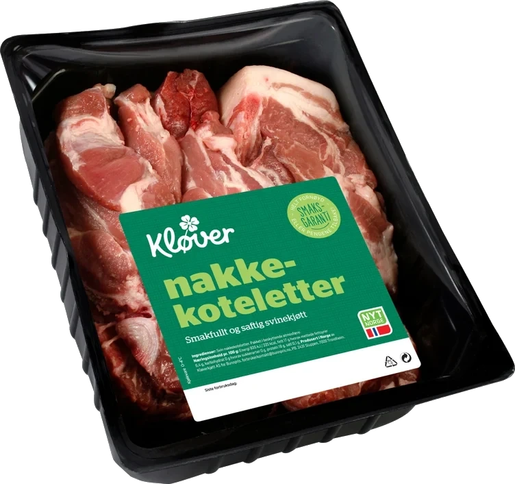 NAKKEKOTELETTER Ca 1 kg kløver pris pr kg
