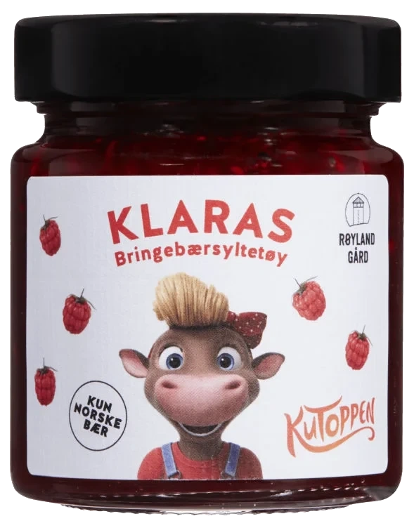 Bringebærsyltetøy Klaras 225g Røyland