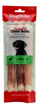 Chew Rolls Duck 150g 3p Dogman