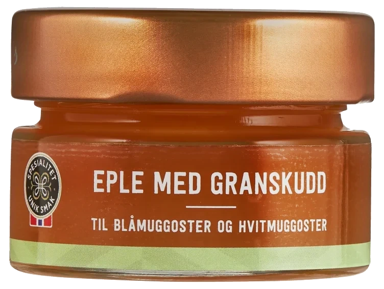Eplegelé m/Granskudd 70g Røyland