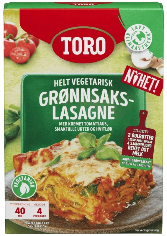 Toro Grønnsakslasagne 203g