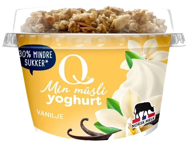Yoghurt Vanilje Min Musli 165g Q