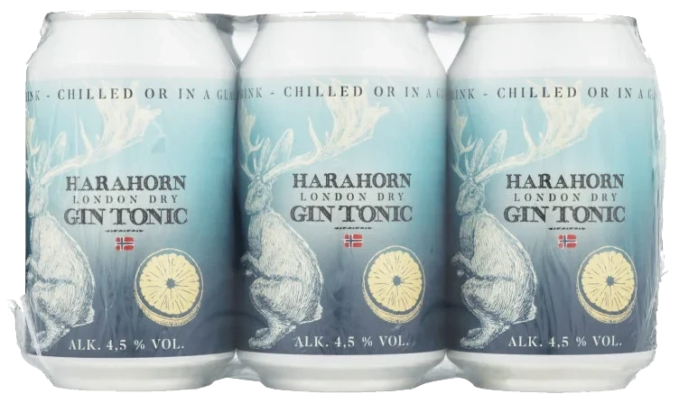 Harahorn Gin Tonic 0,33lx6 boks