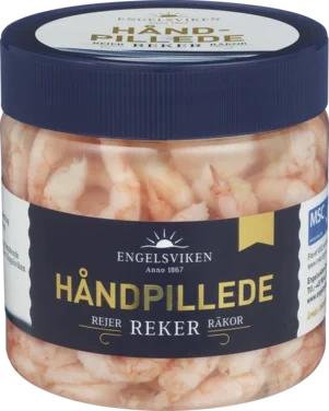 Håndpillede Reker 200g i Lake