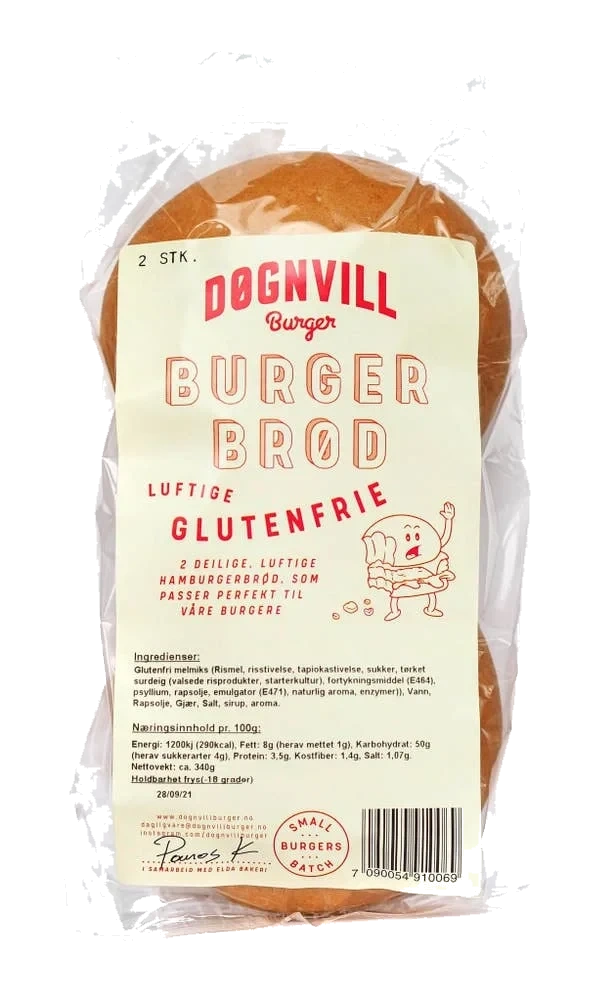 Glutenfritt hamburgerbrød