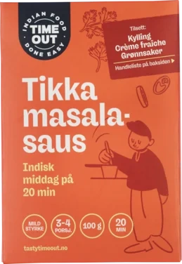 Time Out Tikka Masala Saus 100g