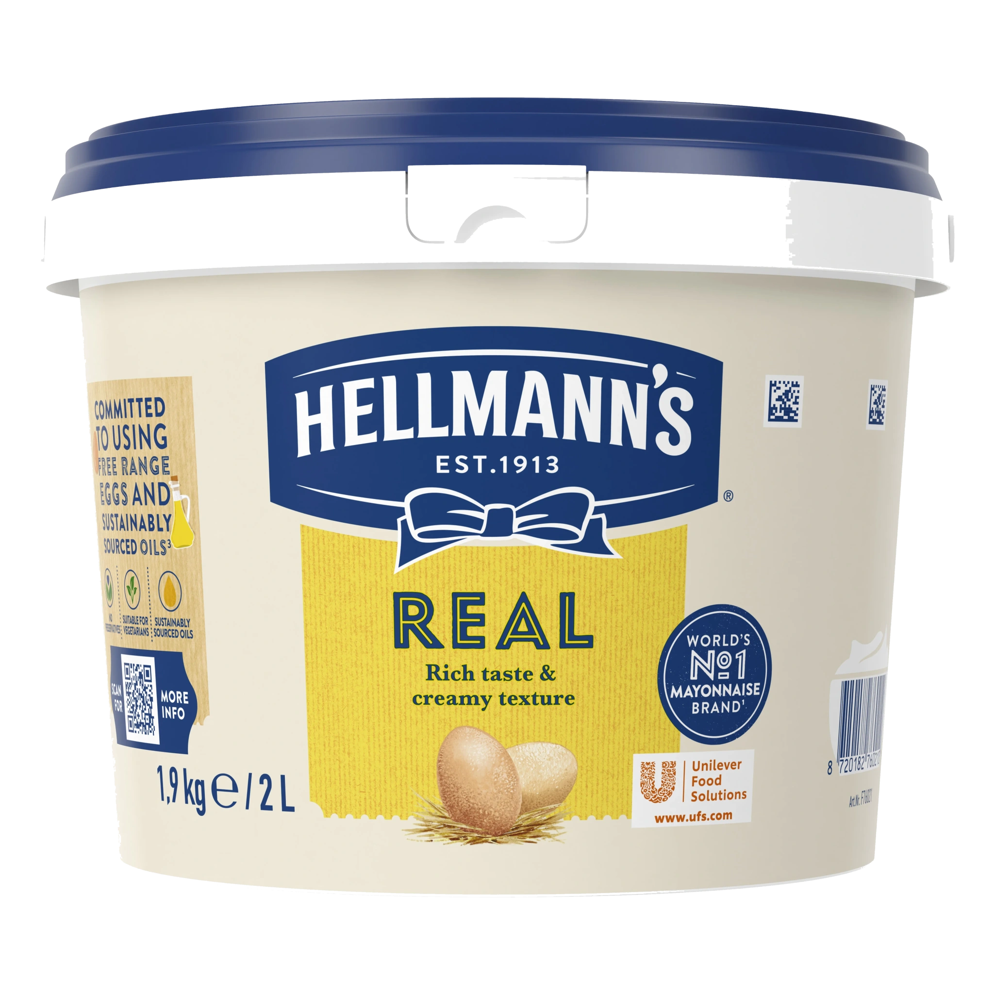 HELLMANN'S Real Majonnäs 70% 1x2L