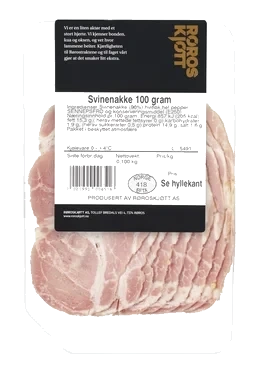 Svinenakke 100g Røroskjøtt