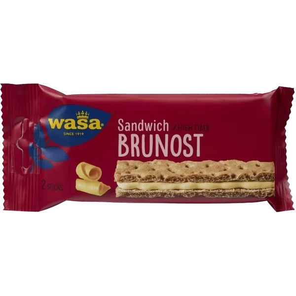 Wasa Sandwich Cream Brunost 36g Eske 24stk