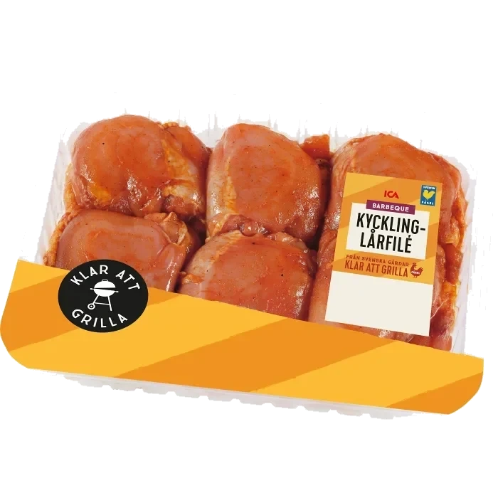 Kycklinglårfilé Färsk BBQ 700g ICA