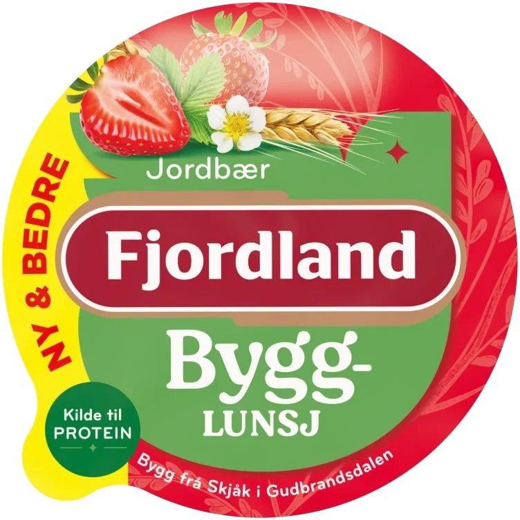Fjordland Bygglunsj Jordbær 150 G