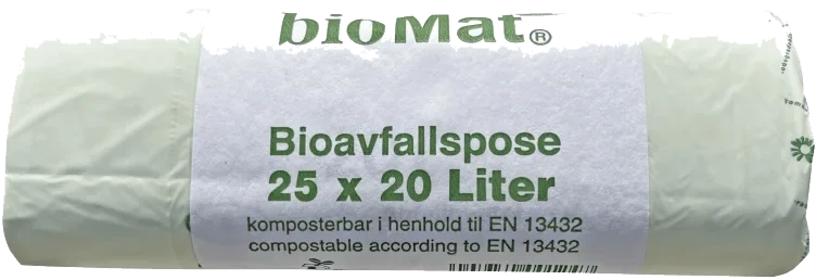 Avfallspose 20l Komposterbar 25stk Biomat
