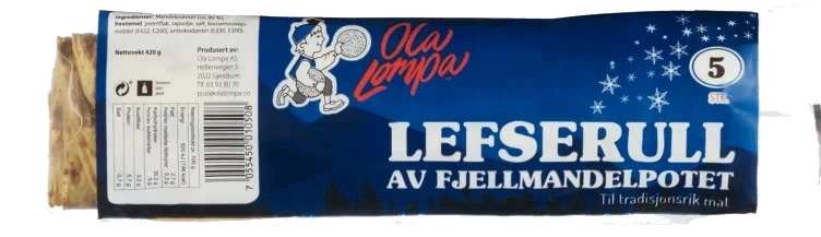 Fjellmandel Lefserull 420g