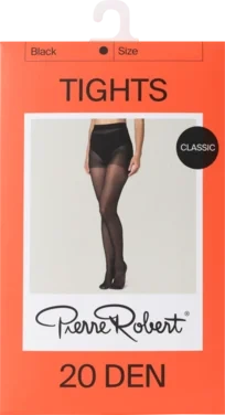 Tights 20 Den Black 36-40 Pierre Robert